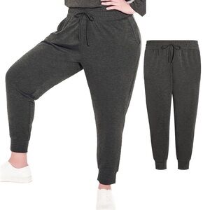 Zim & ZOE Charcoal Tie Waist Pant Jogger Size 20 NWT (Q05.5)
